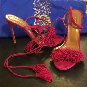 Aquazzura Wild Thing fringe suede sandal